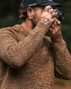 Sweaters|Passenger Fog Recycled Knitted Sweater - Dusty Ochre DustyOchre