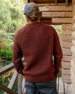 Sweaters|Passenger Fog Recycled Knitted Sweater - Red Ochre RedOchre