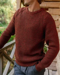 Sweaters|Passenger Fog Recycled Knitted Sweater - Red Ochre RedOchre