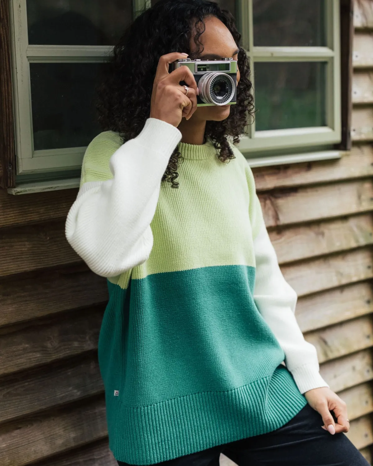 Knitwear|Passenger Gondwana Organic Oversized Knitted Sweater - Greenlake