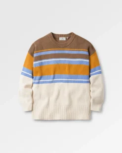 Knitwear|Sweaters|Passenger Grasslands Oversized Organic Cotton Knitted Sweater - Acorn