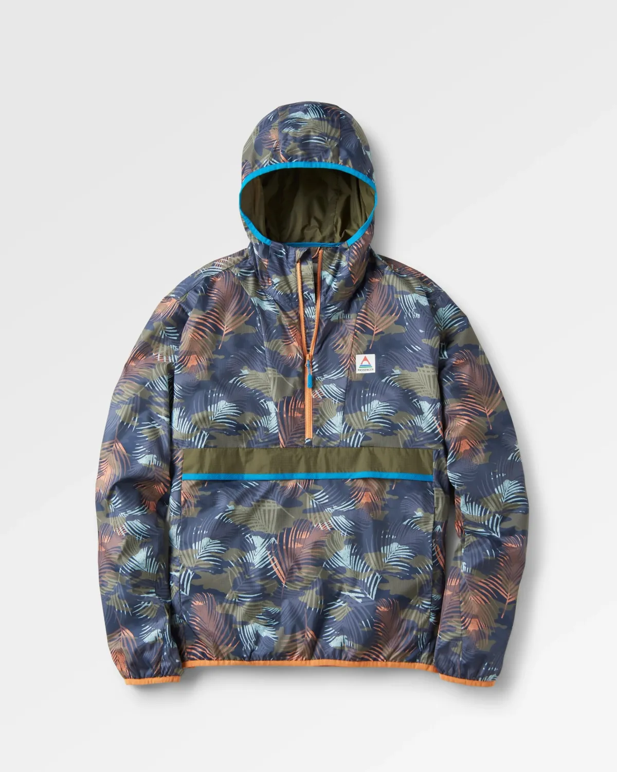 Tops|Outdoor Active|Passenger Gusto Recycled Windshell Pullover - Palm Camo Apricot PalmCamoApricot