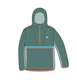 Tops|Outdoor Active|Passenger Gusto Recycled Windshell Pullover - Deep Sea DeepSea