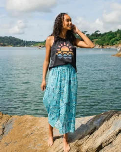 Dresses & Skirts|Passenger Hannah Skirt - Vintage Patchwork Blue Pool VintagePatchworkBluePool