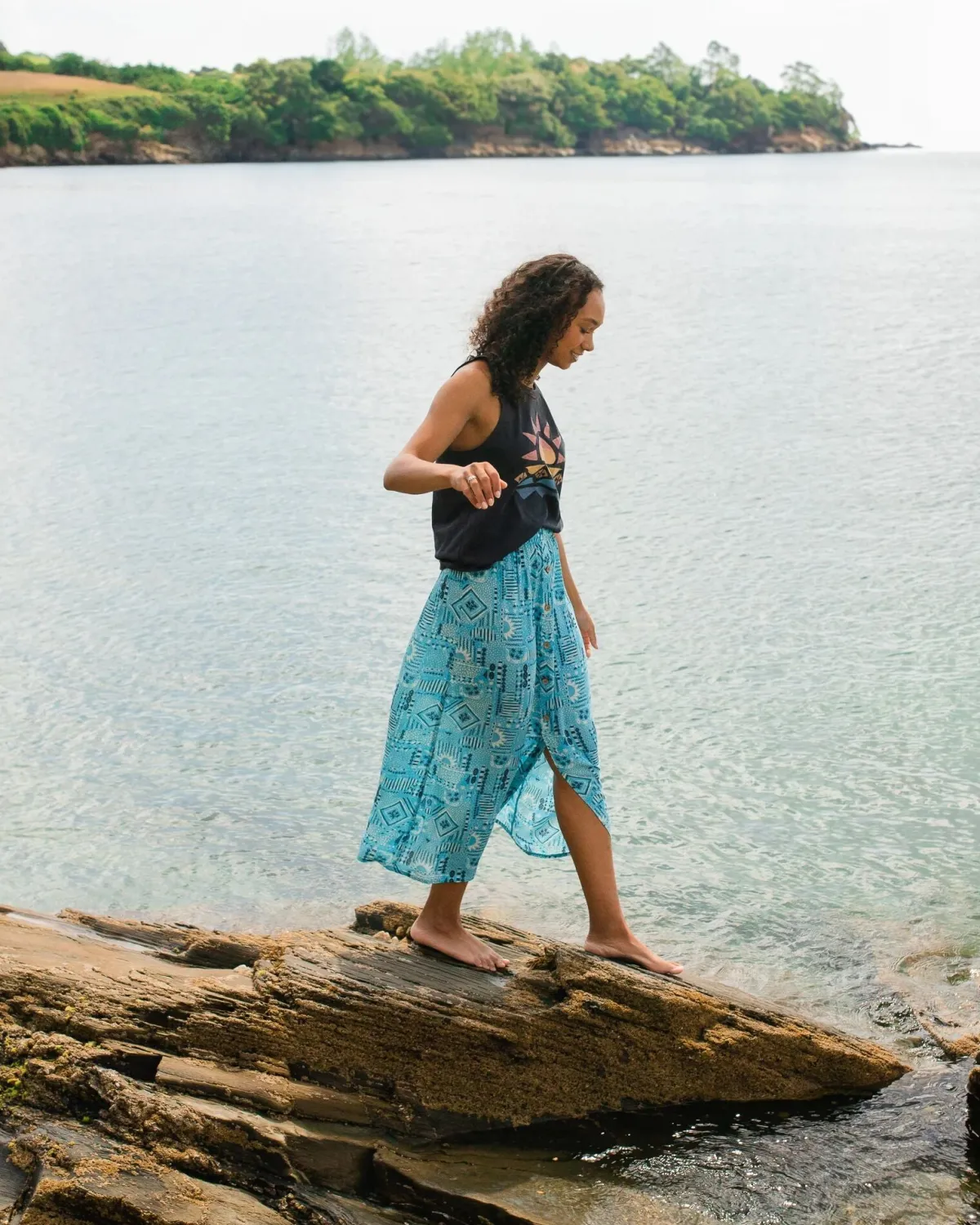 Dresses & Skirts|Passenger Hannah Skirt - Vintage Patchwork Blue Pool VintagePatchworkBluePool