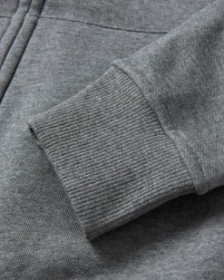 Hoodies & Sweatshirts|Passenger Heritage Full Zip Recycled Cotton Hoodie - Dark Gray Marl DarkGrayMarl