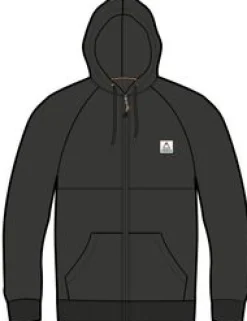 Hoodies & Sweatshirts|Passenger Heritage Full Zip Recycled Cotton Hoodie - Black