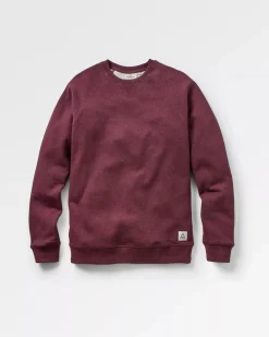 Sweatshirts|Hoodies & Sweatshirts|Passenger Heritage Recycled Cotton Sweatshirt - Wine Marl WineMarl