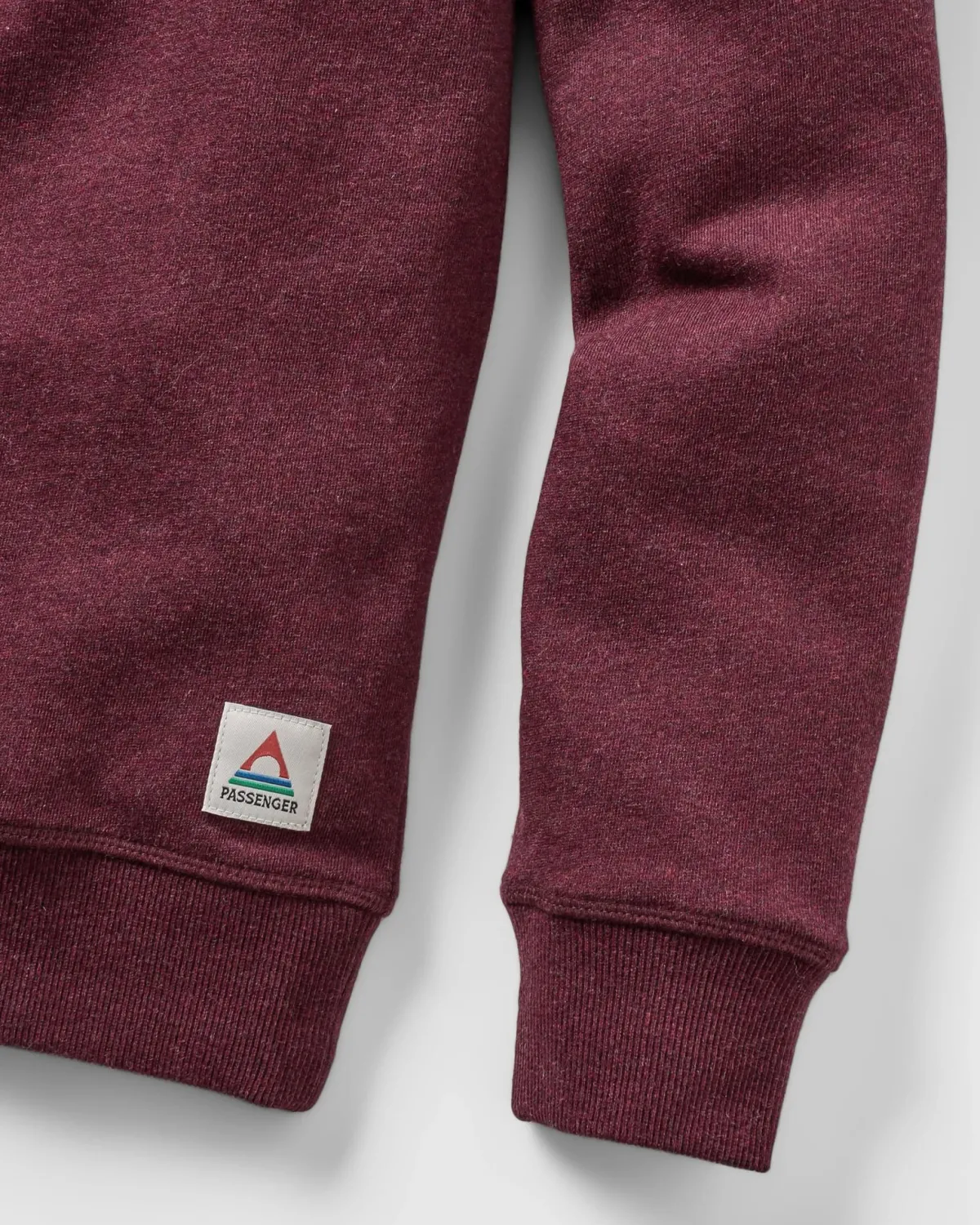 Sweatshirts|Hoodies & Sweatshirts|Passenger Heritage Recycled Cotton Sweatshirt - Wine Marl WineMarl