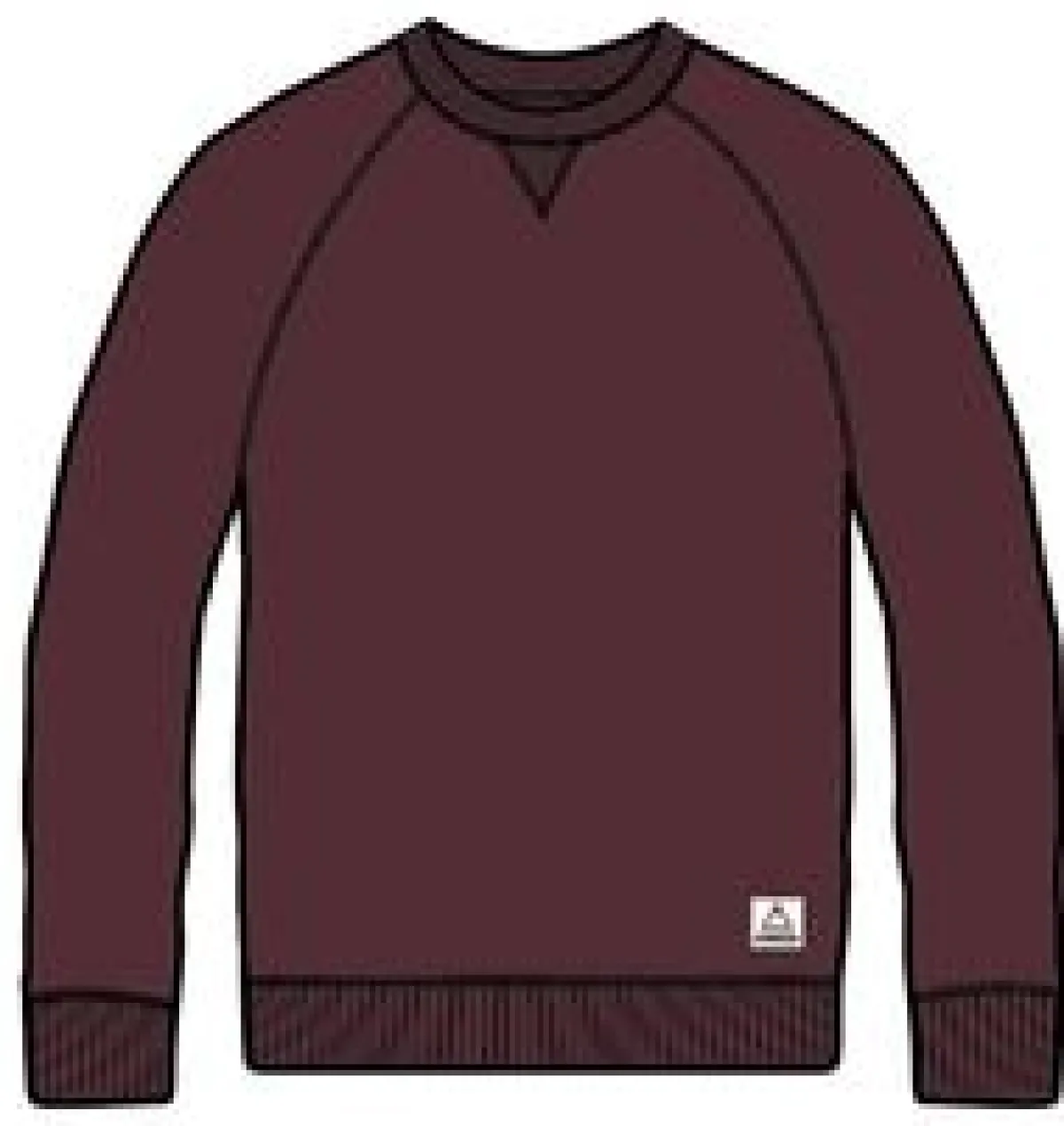 Sweatshirts|Hoodies & Sweatshirts|Passenger Heritage Recycled Cotton Sweatshirt - Wine Marl WineMarl