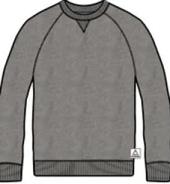 Sweatshirts|Hoodies & Sweatshirts|Passenger Heritage Recycled Cotton Sweatshirt - Dark Gray Marl DarkGrayMarl
