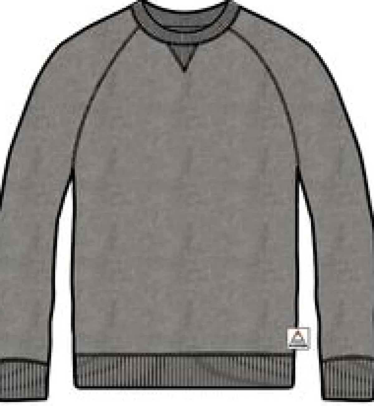 Sweatshirts|Hoodies & Sweatshirts|Passenger Heritage Recycled Cotton Sweatshirt - Dark Gray Marl DarkGrayMarl