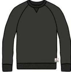 Hoodies & Sweatshirts|Sweatshirts|Passenger Heritage Recycled Cotton Sweatshirt - Black