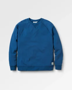 Hoodies & Sweatshirts|Sweatshirts|Passenger Heritage Recycled Cotton Sweatshirt - Dark Denim DarkDenim