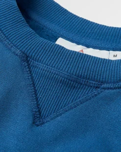 Hoodies & Sweatshirts|Sweatshirts|Passenger Heritage Recycled Cotton Sweatshirt - Dark Denim DarkDenim