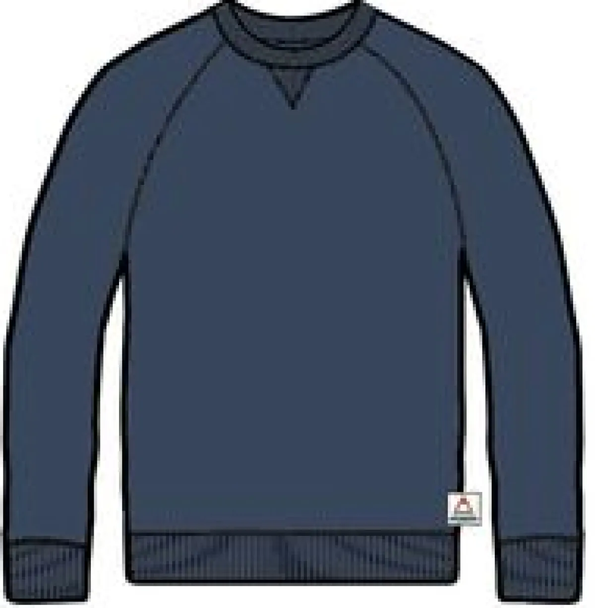 Hoodies & Sweatshirts|Sweatshirts|Passenger Heritage Recycled Cotton Sweatshirt - Dark Denim DarkDenim