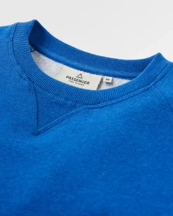 Sweatshirts|Passenger Heritage Recycled Cotton Sweatshirt - Azure Blue Marl AzureBlueMarl