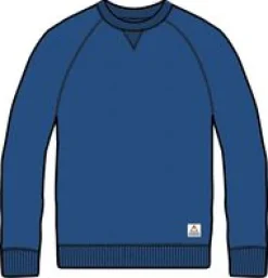 Sweatshirts|Passenger Heritage Recycled Cotton Sweatshirt - Azure Blue Marl AzureBlueMarl