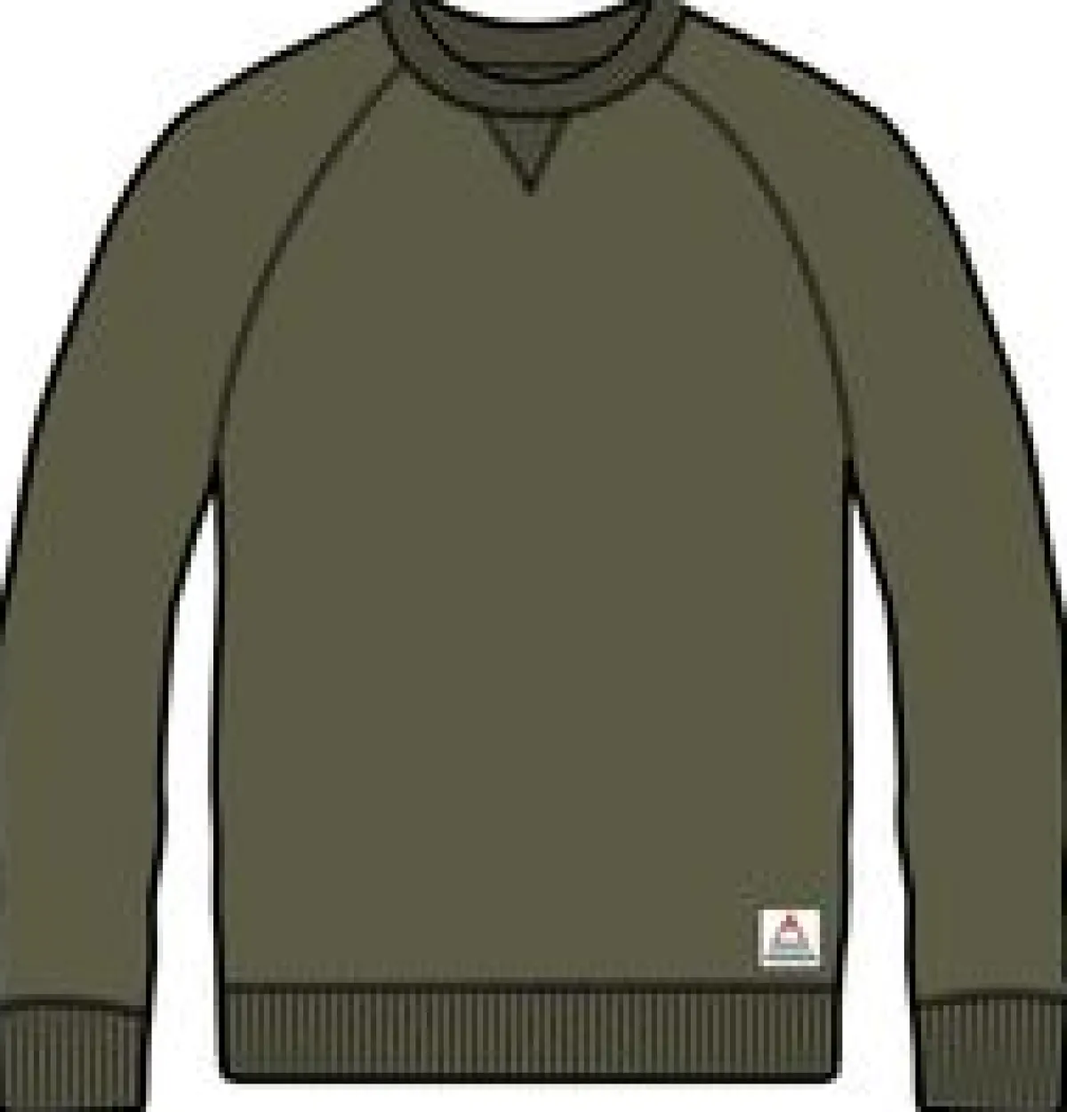 Hoodies & Sweatshirts|Sweatshirts|Passenger Heritage Recycled Cotton Sweatshirt - Khaki Green KhakiGreen