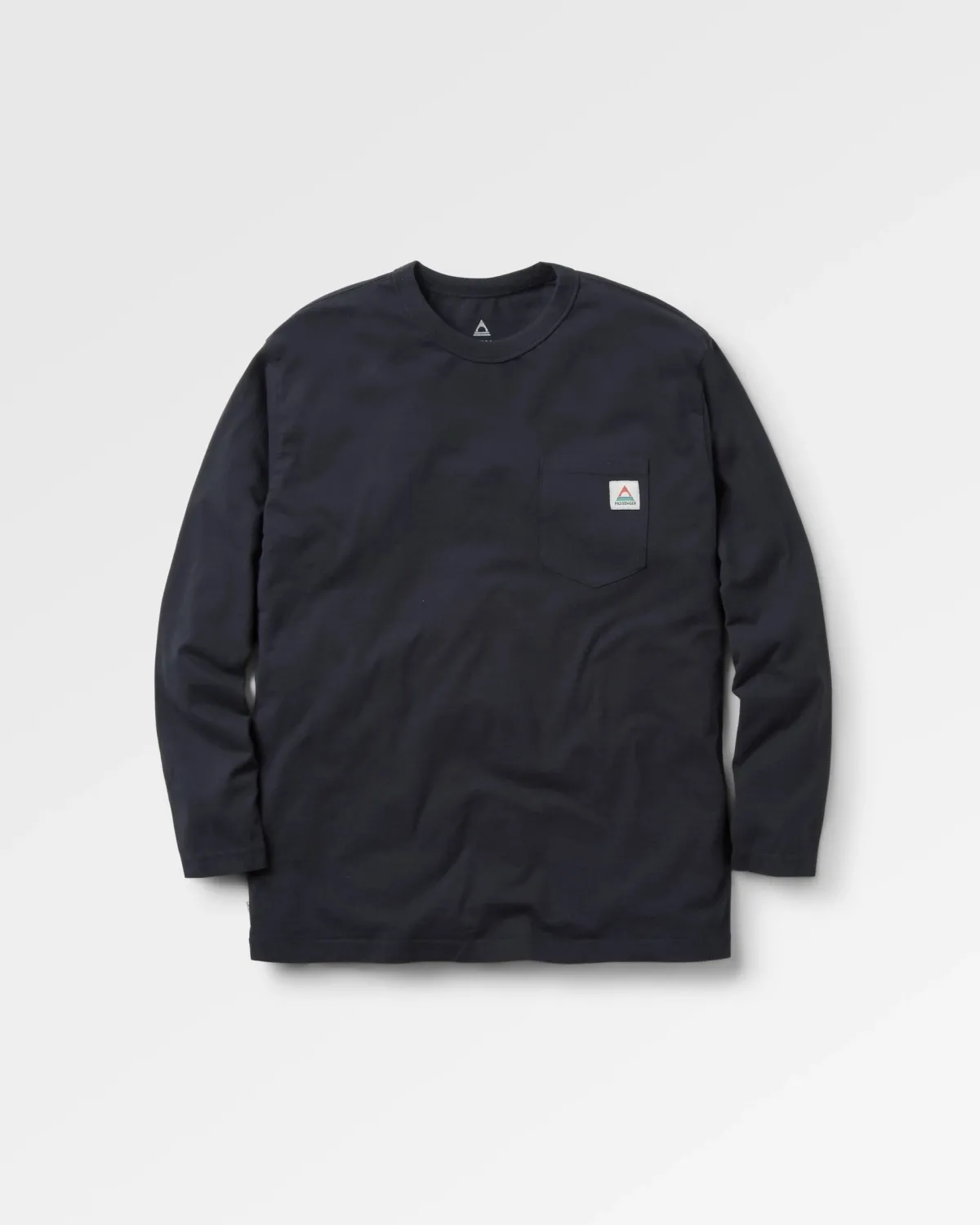 T-Shirts & Tank Tops|T-Shirts & Tank Tops|Passenger Heritage Recycled Relaxed Fit Long Sleeve T-Shirt - Black