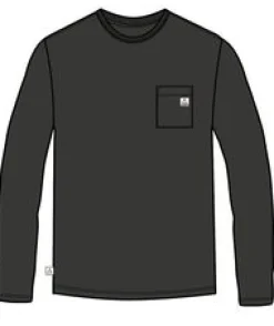 T-Shirts & Tank Tops|T-Shirts & Tank Tops|Passenger Heritage Recycled Relaxed Fit Long Sleeve T-Shirt - Black