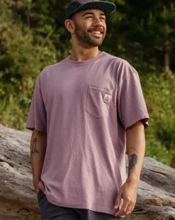 T-Shirts & Tank Tops|T-Shirts & Tank Tops|Passenger Heritage Recycled Relaxed Fit T-Shirt - Grape