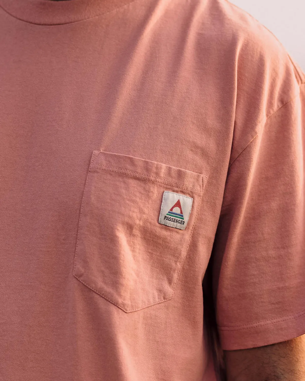 T-Shirts & Tank Tops|T-Shirts & Tank Tops|Passenger Heritage Recycled Relaxed Fit T-Shirt - Peach