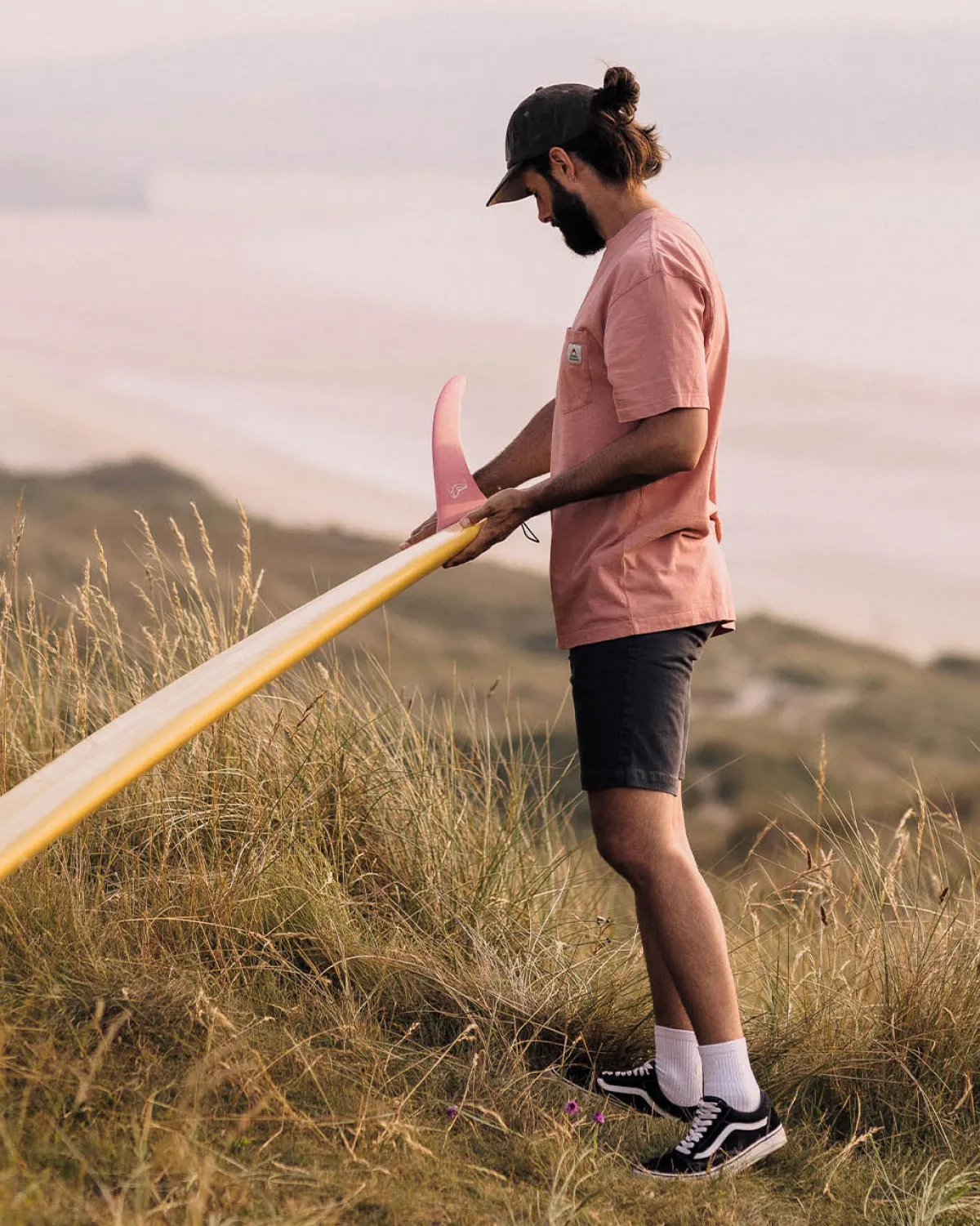 T-Shirts & Tank Tops|T-Shirts & Tank Tops|Passenger Heritage Recycled Relaxed Fit T-Shirt - Peach