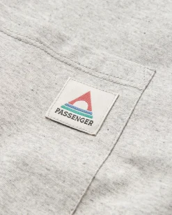 T-Shirts & Tank Tops|T-Shirts & Tank Tops|Passenger Heritage Recycled Relaxed Fit Long Sleeve T-Shirt - Grey Marl GreyMarl