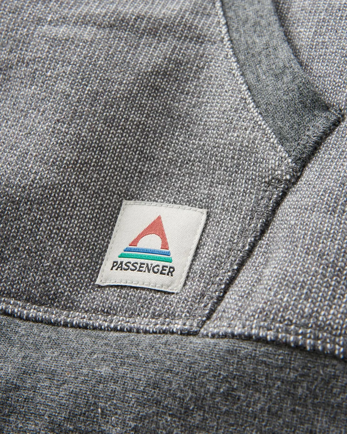 Hoodies|Passenger Heritage Textured Relaxed Fit Hoodie - Charcoal
