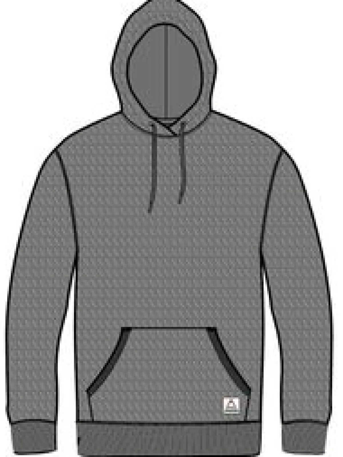 Hoodies|Passenger Heritage Textured Relaxed Fit Hoodie - Charcoal
