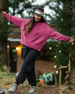 Knitwear|Passenger Hideout Oversized Recycled Knitted Sweater - Rhubarb