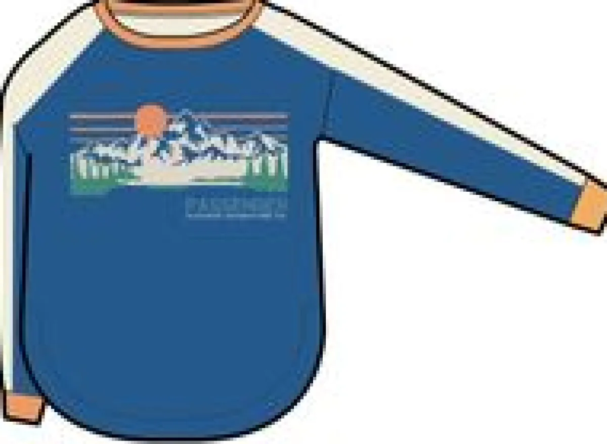 T-Shirts & Tank Tops|Tops & T-Shirts|Passenger Hilltop Organic Cotton Long Sleeve T-Shirt - Azure Blue AzureBlue