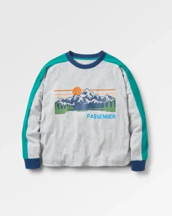 Tops & T-Shirts|T-Shirts & Tank Tops|Passenger Hilltop Organic Cotton Long Sleeve T-Shirt - Grey Marl GreyMarl