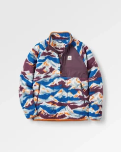 Fleece|Fleece|Passenger Home Half Zip Recycled Sherpa Fleece - Mount Scenic Azure Blue MountScenicAzureBlue