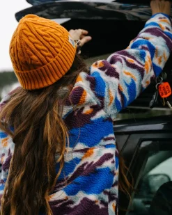 Fleece|Fleece|Passenger Home Half Zip Recycled Sherpa Fleece - Mount Scenic Azure Blue MountScenicAzureBlue