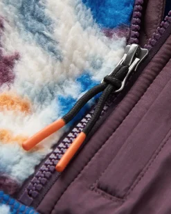 Fleece|Fleece|Passenger Home Half Zip Recycled Sherpa Fleece - Mount Scenic Azure Blue MountScenicAzureBlue