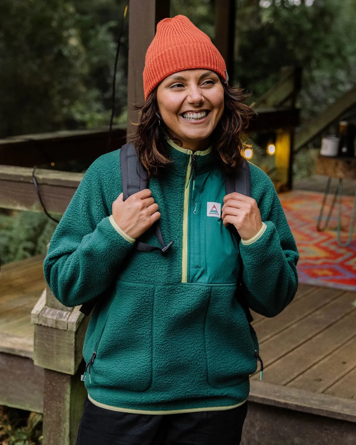 Fleece|Fleece|Passenger Home Recycled Sherpa Fleece - Rain Forest RainForest