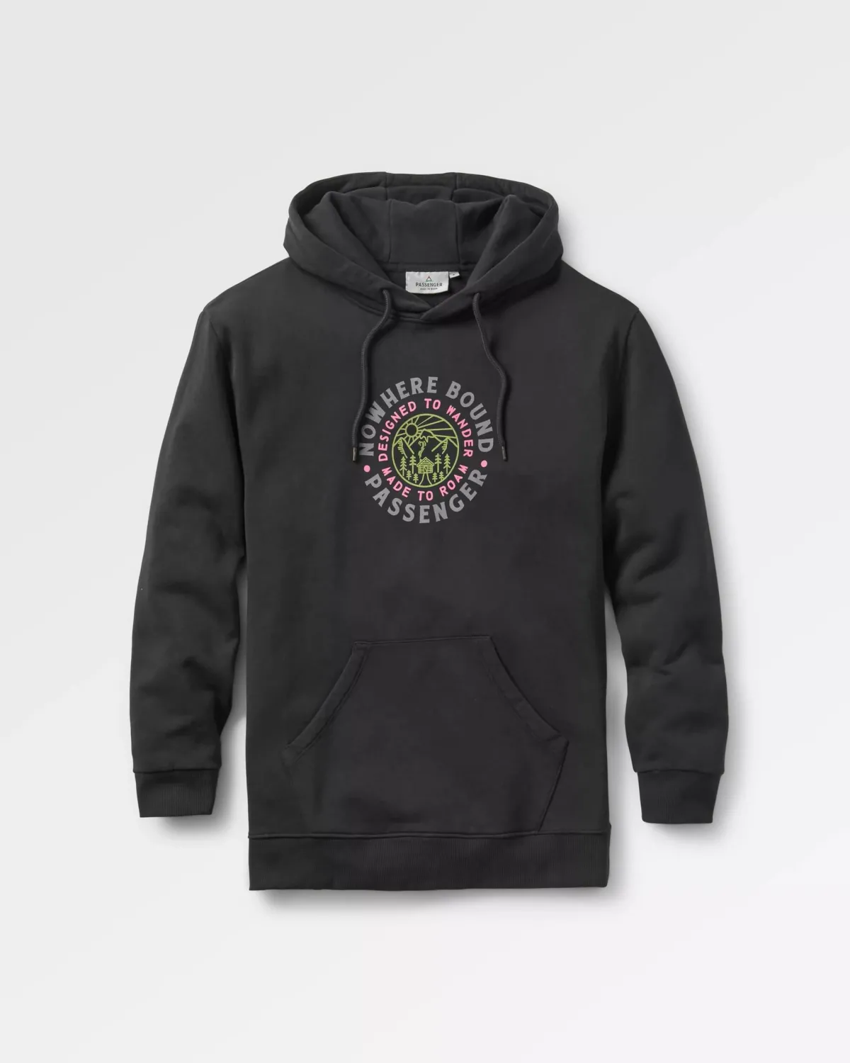 Hoodies|Passenger In The Woods Long Sleeve Hoodie - Black