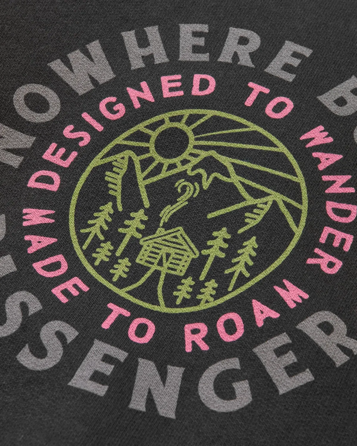 Hoodies|Passenger In The Woods Long Sleeve Hoodie - Black