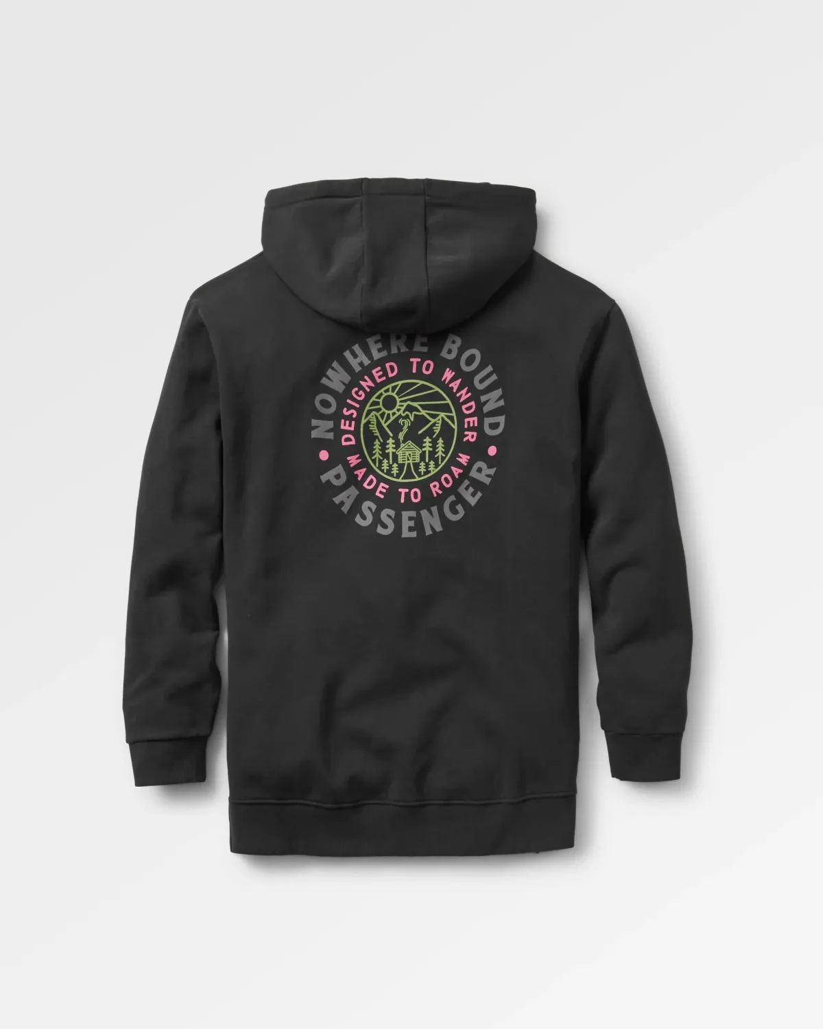 Hoodies|Passenger In The Woods Long Sleeve Hoodie - Black
