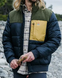 Insulated|Passenger Journey Recycled Insulated Jacket - Black/Khaki Green Black/KhakiGreen