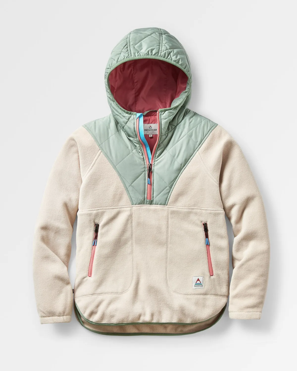 Fleece|Fleece|Passenger Juana Recycled Polar Hooded Fleece - Oatmeal