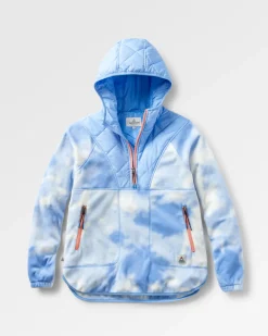 Fleece|Fleece|Passenger Juana Recycled Polar Hooded Fleece - Tie Dye Cornflower TieDyeCornflower