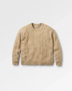 Sweaters|Passenger Juniper Recycled Knitted Sweater - Biscuit
