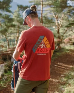 Outdoor Active|T-Shirts & Tank Tops|Passenger Kirkwood Textured Active T-Shirt - Red Ochre RedOchre