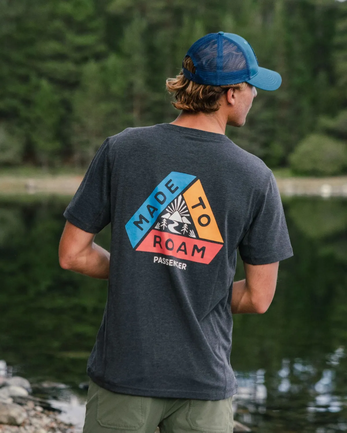 Outdoor Active|T-Shirts & Tank Tops|Passenger Kirkwood Textured Active T-Shirt - Black