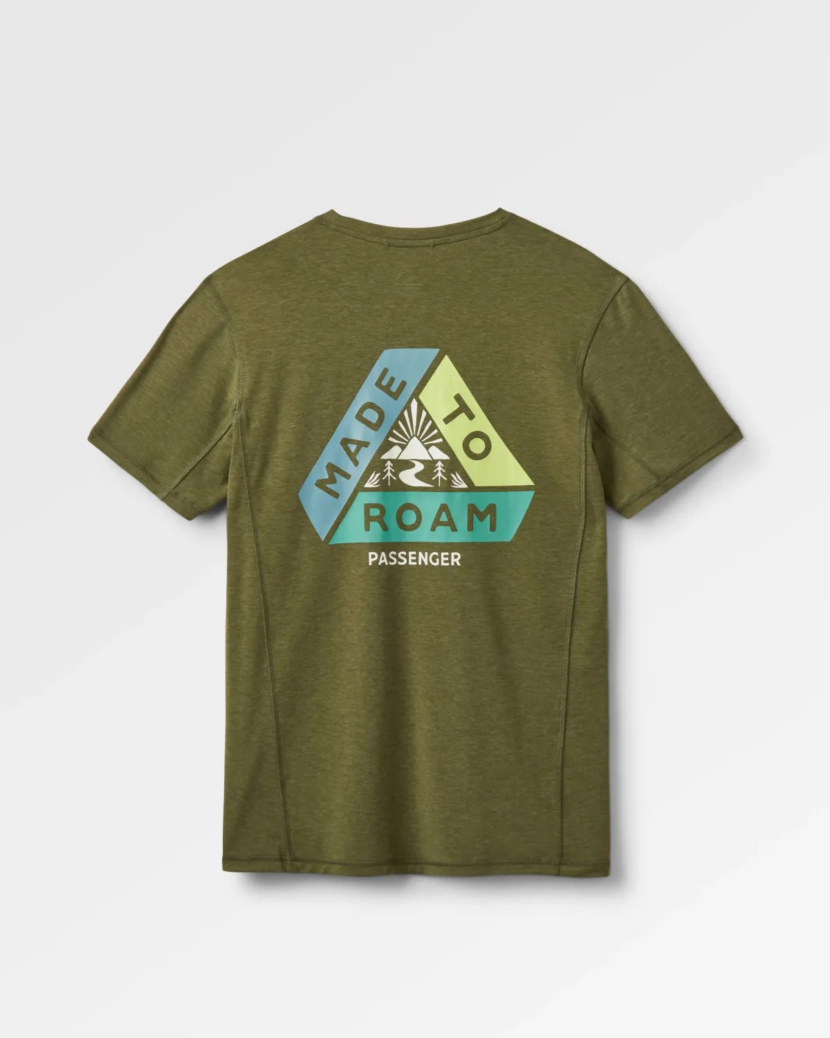 Outdoor Active|T-Shirts & Tank Tops|Passenger Kirkwood Textured Active T-Shirt - Khaki Green KhakiGreen
