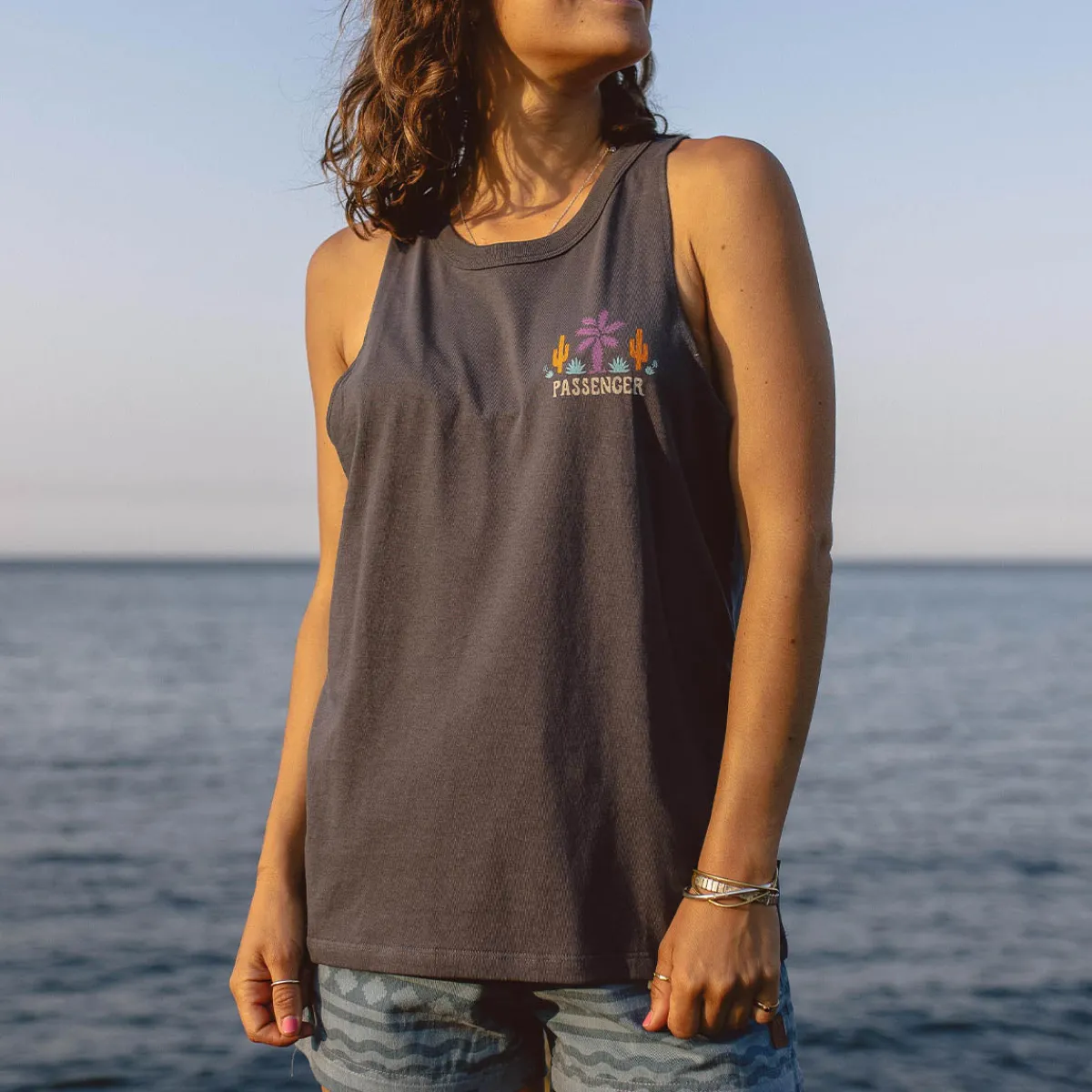 Tank Tops|Tops & T-Shirts|Passenger Laidback Recycled Cotton Tank Top - Faded Black FadedBlack