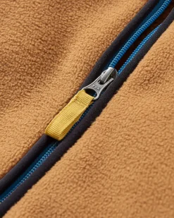 Fleece|Passenger Loch Hooded Recycled Polar Fleece - Toffee/Blue Steel Toffee/BlueSteel